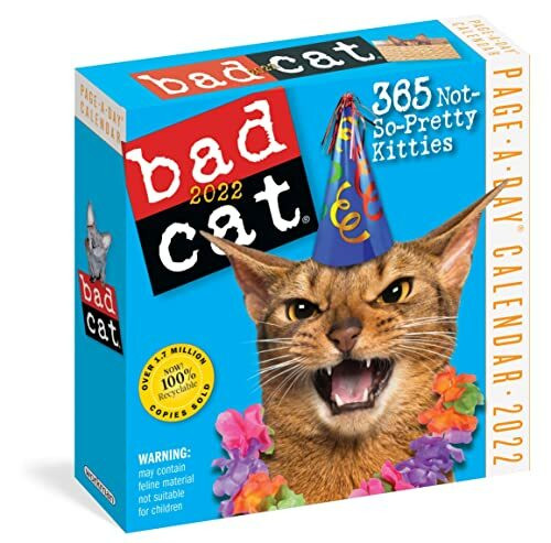 Bad Cat Page-A-Day Calendar 2022: 365 Not So Pretty Kitties