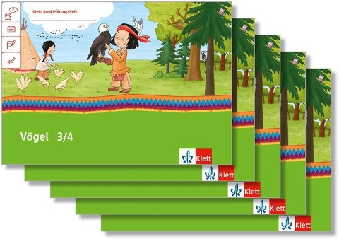 Mein Anoki-Übungsheft. Vögel. Arbeitsheft Klasse 3/4 (5-er Paket)