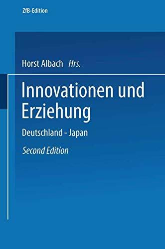 Innovationen und Erziehung: Deutschland, Japan (Zfb Edition) (German Edition) (ZfB Special Issue)