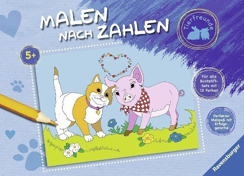 Malen nach Zahlen: Tierfreunde