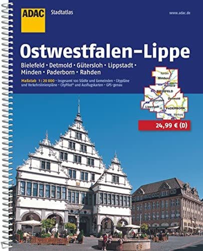 ADAC Stadtatlas Ostwestfalen-Lippe 1:20.000: mit Bielefeld, Detmold, Gütersloh, Lippstadt, Minden, Paderborn, Rahden ADAC Stadtatlas Ostwestfalen-Lippe 1:20.000: mit Bielefeld, Detmold, Gütersloh, Lippstadt, Minden, Paderborn, Rahden