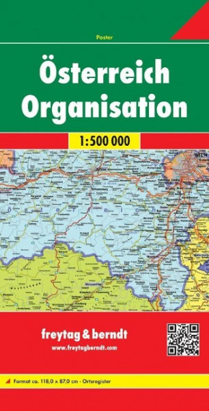 Österreich 1:500.000 Organisationskarte