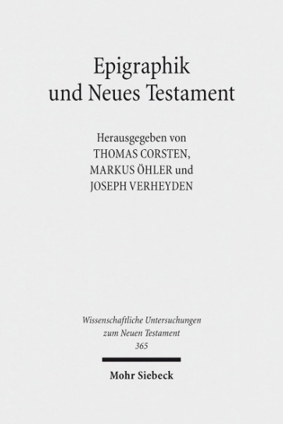 Epigraphik und Neues Testament