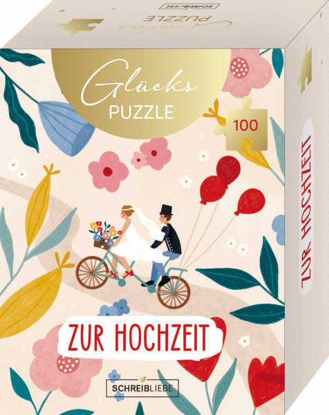 Glückspuzzle-Hochzeit: Glückspuzzle-Hochzeit 100 Teile SchreibLiebe