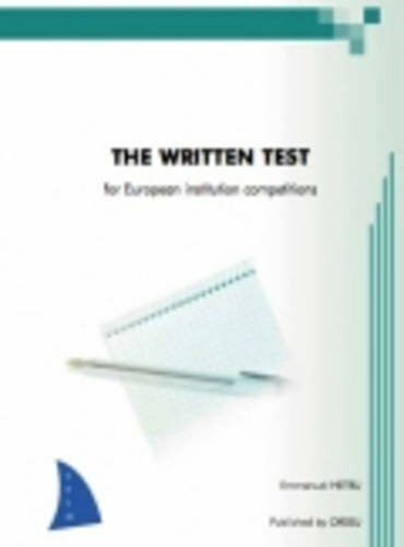 Orseu Publications for the European Institutions Examinations: Written Test