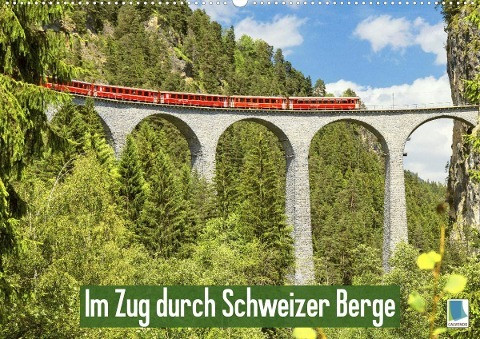 Im Zug durch Schweizer Berge (Wandkalender 2023 DIN A2 quer)