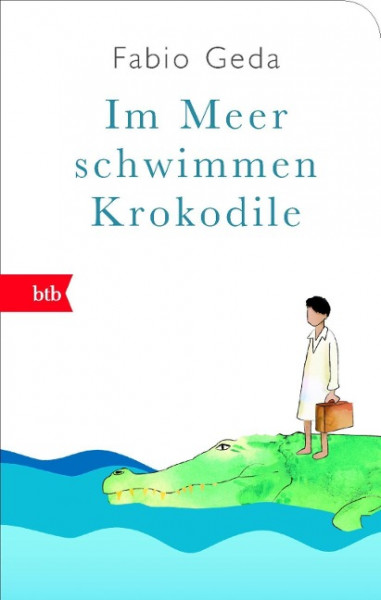 Im Meer schwimmen Krokodile