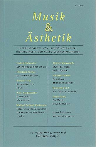 Musik & Ästhetik. 2. Jg., Heft 5, Januar 1998.