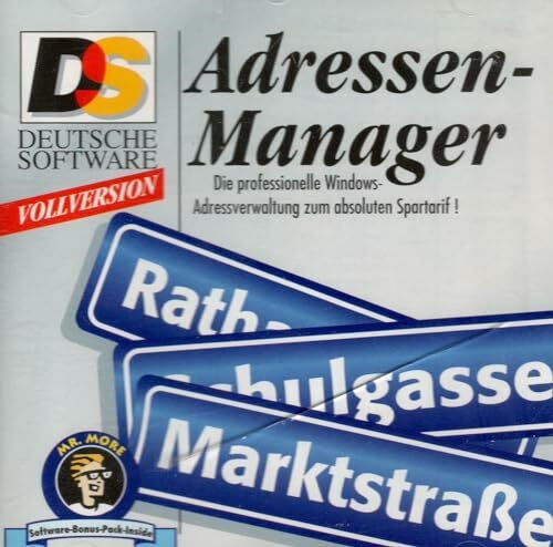 Adressen- Manager. CD- ROM für Windows 3.1/3.11/95