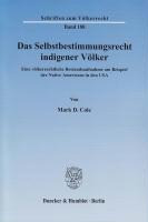 Das Selbstbestimmungsrecht indigener Völker