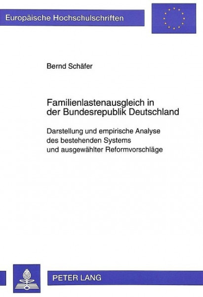 Familienlastenausgleich in der Bundesrepublik Deutschland