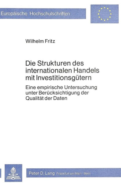 Die Strukturen des internationalen Handels mit Investitionsgütern