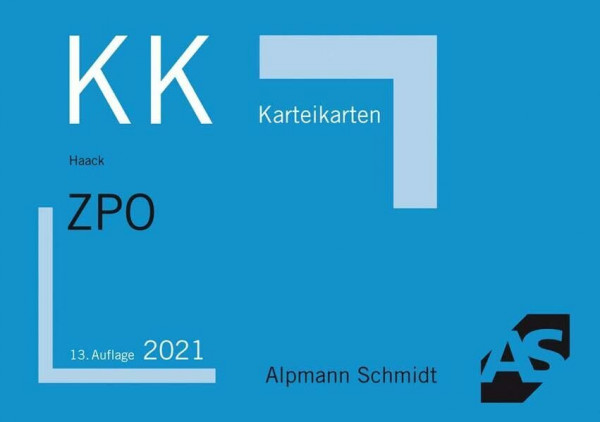 Karteikarten ZPO: Erkenntnisverfahren, Vollstreckungsrecht