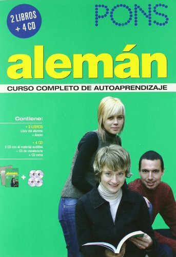 Curso PONS Alemán 2 libros + 4 CD