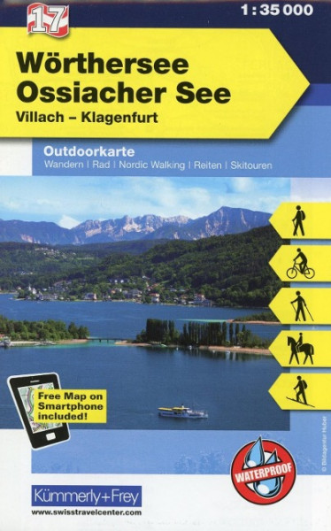 KuF Österreich Outdoorkarte 17 Wörthersee 1 : 35 000