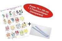 Meine tierischen Zahlen von 1-20 deutsch/Englisch + Posterschienen