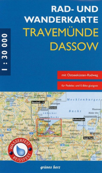 Rad- und Wanderkarte Travemünde - Dassow