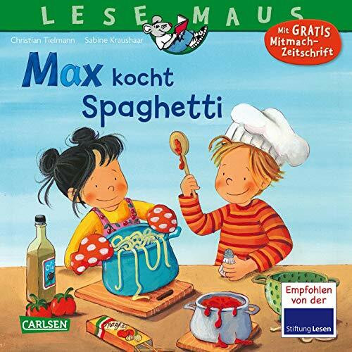 LESEMAUS 62: Max kocht Spaghetti (62): Mit Gratis Mitmach-Zeitschrift