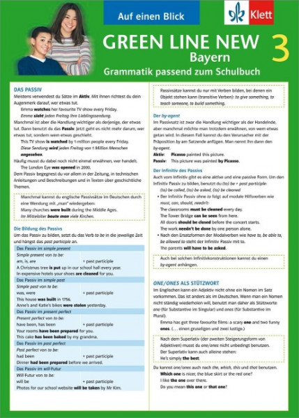 Green Line New 3. Auf einen Blick. Grammatik. Bayern