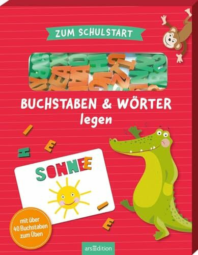 Zum Schulstart – Buchstaben & Wörter legen: Mit über 40 Buchstaben zum Üben | Spielerisch erstes Schreiben und das ABC lernen, ideal für Vorschulkinder ab 5