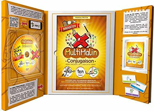 Conjugaison du présent de l'indicatif: Le cahier d'apprentissage, avec le jeu de 56 cartes