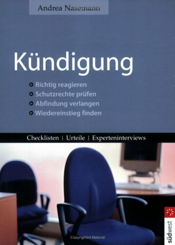 Kündigung: Richtig reagieren /Schutzrechte prüfen /Abfindung verlangen /Wiedereinstieg finden