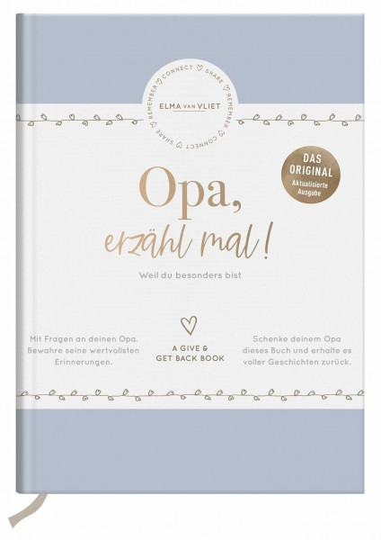 Opa, erzähl mal! | Elma van Vliet: Das Erinnerungsalbum deines Lebens | Das Original. Persönliches Geschenk für den Großvater zum Geburtstag, zu ... so (Erzähl mal!-Reihe von Elma van Vliet)