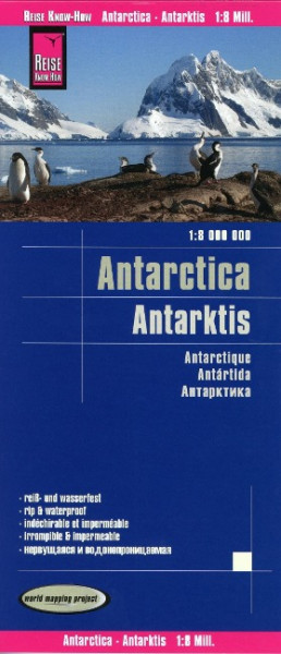Reise Know-How Landkarte Antarktis / Antarctica 1:8.000.000