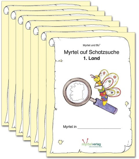 "Myrtel und Bo" - Myrtel auf Schatzsuche - Klasse 3/4 - 7 Ländermodule. Paket