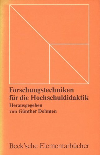 Forschungstechniken für die Hochschuldidaktik
