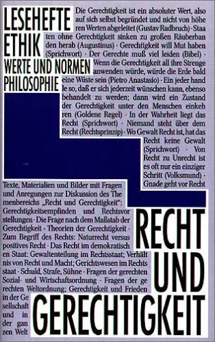 Lesehefte Ethik, Recht und Gerechtigkeit