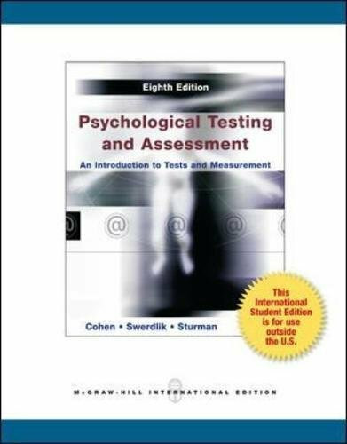 Psychological Testing and Assessment: An Introduction to Tests and Measurement