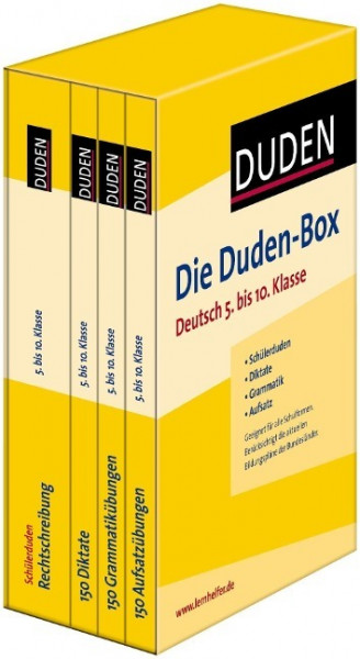 Die Duden-Box Deutsch 5. bis 10. Klasse