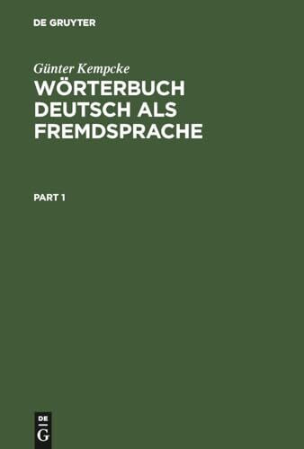 Wörterbuch Deutsch als Fremdsprache.: Einsprachig. In neuer Rechtschreibung