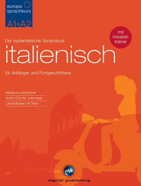 Europa Sprachkurs Italienisch A1 + A2. 2 Lehrbücher + 4 Audio-CDs + 2 CD-ROMs