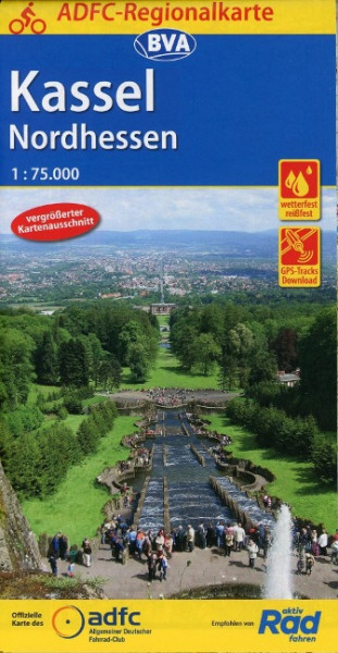 ADFC-Regionalkarte Kassel Nordhessen 1:75.000