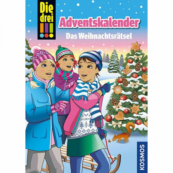 Die drei !!!, Das Weihnachtsrätsel: Adventskalenderbuch mit Extra: Geschenkpapier: Das Weihnachtsrätsel. Mit Extra: Geschenkpapier
