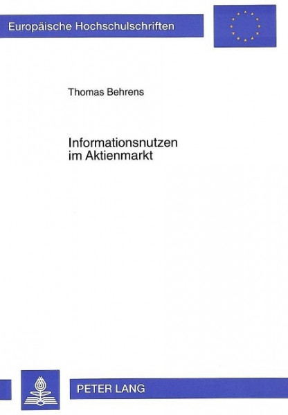Informationsnutzen im Aktienmarkt