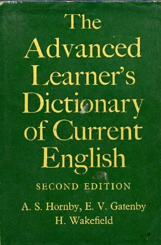 Oxford Advanced Learner's Dictionary of Current English. 3. Auflage