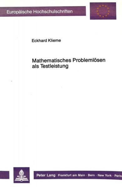 Mathematisches Problemlösen als Testleistung