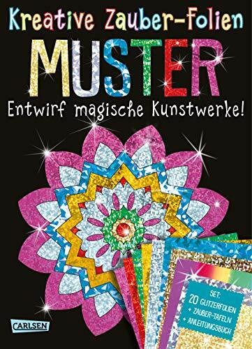 Kreative Zauber-Folien: Muster: Set mit 10 Zaubertafeln, 20 Folien und Anleitungsbuch: Mit 20 Glitzerfolien + 10 Zauber-Tafeln + Anleitungsbuch