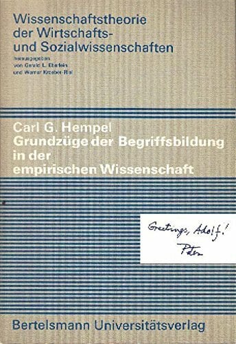 Grundzüge der Begriffsbildung in der empirischen Wissenschaft. Grundzüge der Begriffsbildung in der empirischen Wissenschaft.