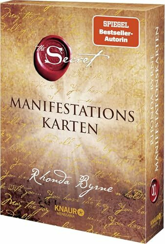 The Secret Manifestationskarten: Deutsche Erstausgabe – das Kartendeck zum Weltbestseller, 65 Karten mit Goldschnitt inkl. Anleitungsbuch