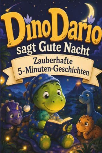Dino Dario sagt Gute Nacht - Zauberhafte 5-Minuten-Geschichten: Liebevolle Abenteuer für kleine Träumer - das Kinder-Vorlesebuch ab 4 Jahren