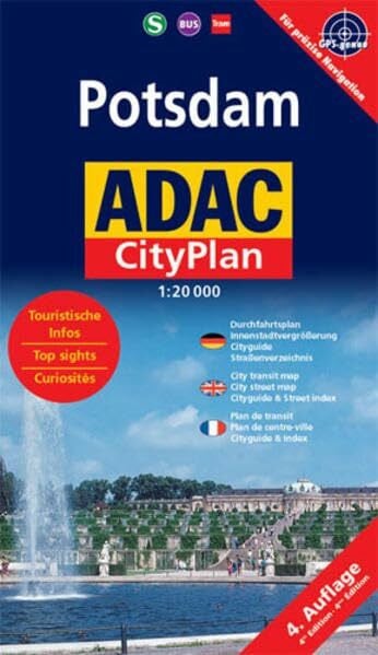 ADAC Stadtpläne, Potsdam, Cityplan: Mit City- u. Durchfahrtspl., Sonderkte. 'Der BUGA-Park', Liniennetzpln. Potsdam u. Berlin (ADAC Citypläne)