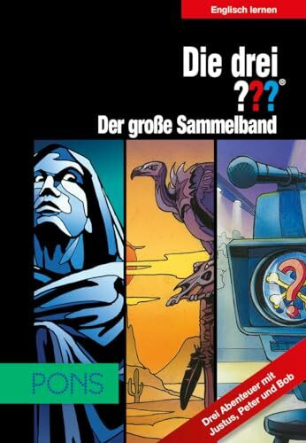 PONS Die drei ??? - Der große Sammelband: Englisch lernen mit Justus, Peter und Bob: Drei Abenteuer mit Justus, Peter und Bob