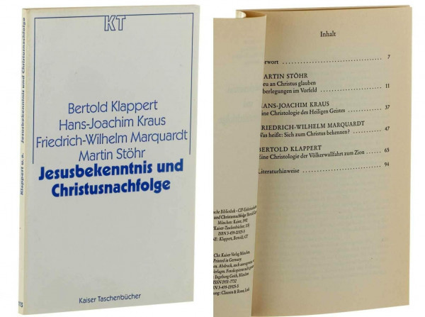 Jesusbekenntnis und Christusnachfolge