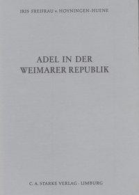 Adel in der Weimarer Republik