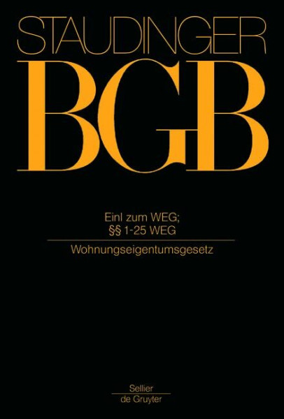 Kommentar zum Bürgerlichen Gesetzbuch. 2 Bände §§ 1-64 WEG