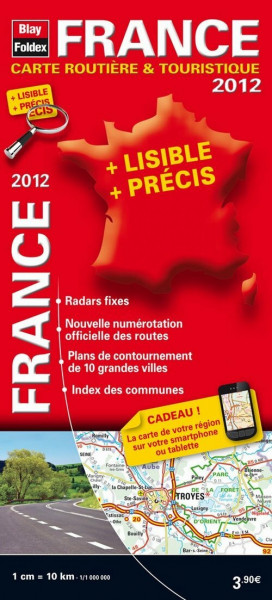 France carte routière & touristique 2012